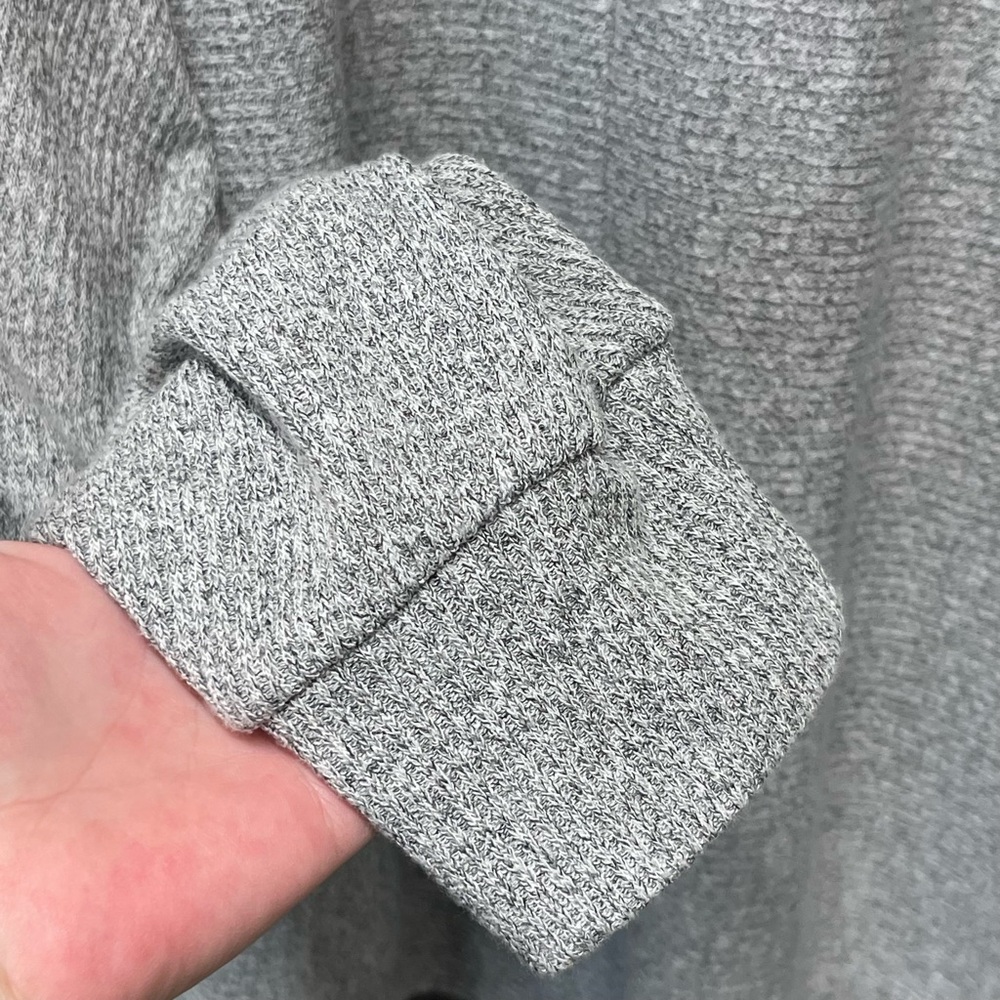 Joan Vass New York Light Gray Knit Bat Wing Cardigan Women’s Size Large - Picture 5 of 5